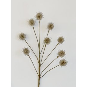 Dekorationsblomster gren med 9 champagne farvet blomster